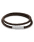 ფოტო #1 პროდუქტის Men's Tan Leather Bracelet