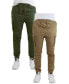 Men's Cotton Stretch Twill Cargo Joggers, Pack of 2