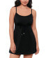 ფოტო #1 პროდუქტის Women's Black Empire-Waist Swimdress, Created for Macy's