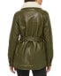 Kenneth Cole Mixed Media Belted Shacket Women's