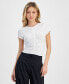 Women's Ruched Short-Sleeve Top