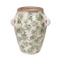 Vase Romimex Green Beige Porcelain 23 x 27 x 23 cm With handles