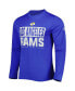Фото #3 товара Men's Royal Los Angeles Rams Combine Authentic Offsides Long Sleeve T-shirt