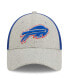 ფოტო #1 პროდუქტის Men's Heather Gray, Royal Buffalo Bills Pop Trucker 9FORTY Adjustable Hat