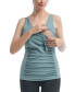 ფოტო #2 პროდუქტის Maternity V-Neck Nursing Active Tank Top