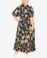 Фото #2 товара Plus Size Sasha Flutter Sleeve Maxi Dress