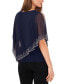 Women's Beaded Overlay Cape Top