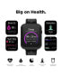 ფოტო #3 პროდუქტის Air 4 Unisex Black and Gray Silicone Smartwatch 46mm