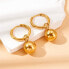 Фото #2 товара Stylish gold-plated earrings with balls