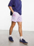 Фото #7 товара Coney Island Picnic co-ord mesh shorts in purple with art school placement prints