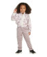 ფოტო #1 პროდუქტის Toddler Girls Printed Fashion Tricot Jacket and Pants, 2 Piece Set