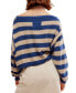 ფოტო #2 პროდუქტის Women's Into The Blue Striped Sweater