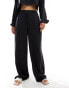 Фото #3 товара ASOS DESIGN dad trouser co-ord in washed black