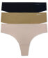 Фото #1 товара Трусы женские DKNY Litewear Cut Anywear Thong DK5026BP3 (3 шт.)