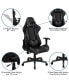 Desk Bundle-Gaming Desk, Cup Holder, Headphone Hook And Reclining Chair