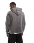 ASOS DESIGN oversized hoodie with contrast stitching in washed black Vulkanisches Glas, XS - Chest 36 - фото #4