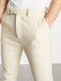 Фото #10 товара ASOS DESIGN smart tapered wool mix trousers in stone puppytooth