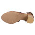 Фото #5 товара Roper Mika Floral Closed Back Block Heels Womens Brown Dress Sandals 09-021-094