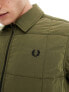 Fred Perry padded zip thru jacket in uniform green