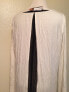 Фото #2 товара Топ с длинным рукавом Karen Kane со спинкой-шлицей, белый черный, размер XL