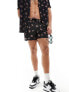 ASOS DESIGN co-ord swim shorts in short length in floral print