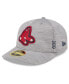 Men's Gray Boston Red Sox 2024 Clubhouse Low Profile 59FIFTY Fitted Hat