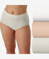 Фото #1 товара Women's 3-Pk. Comfort Revolution Microfiber Damask Brief Underwear AK88
