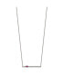 ფოტო #2 პროდუქტის Preciosa Crystal and Red Glass Bar 15 inch Cable Chain Necklace