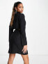 ASOS DESIGN blazer mini dress with cut out back detail in black