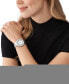ფოტო #4 პროდუქტის Women's Harlowe Three-Hand Silver-Tone Stainless Steel Bracelet Watch, 38mm