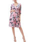 Фото #1 товара Maternity Floral Print Faux Wrap Nursing Dress