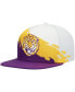 ფოტო #1 პროდუქტის Men's Purple and White LSU Tigers Paintbrush Snapback Hat