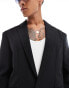 ASOS DESIGN relaxed tech suit jacket in black