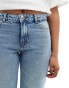 Фото #3 товара Vero Moda Kyla mid rise wide straight leg jeans in light blue wash