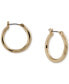 Tri-Tone 3-Pc. Set Textured Hoop Earrings