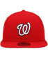 Фото #2 товара Men's Red Washington Nationals Primary Logo 9FIFTY Snapback Hat