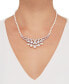 ფოტო #2 პროდუქტის Cultured Freshwater Pearl (6-8-1/2mm) & Cubic Zirconia 17" Statement Necklace in Sterling Silver