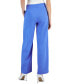 ფოტო #4 პროდუქტის Women's Solid Wide-Leg Mid-Rise Linen Pants