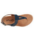 Фото #8 товара Softwalk Brea S2104-400 Womens Blue Leather Slingback Sandals Shoes 9.5