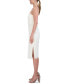 Фото #3 товара Women's Scalloped-Hem Lace Midi Dress
