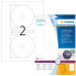Фото #5 товара HERMA Inkjet CD labels Maxi A4 Ø 116 mm white paper glossy 20 pcs. - White - Self-adhesive printer label - A4 - Paper - Inkjet - Permanent