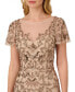 Фото #3 товара Women's Embellished Flutter-Sleeve Dress