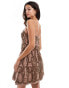 Фото #4 товара ASOS DESIGN bandeau embellished bell shaped mini dress in mink