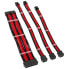 Фото #2 товара Kolink Core Standard Braided Cable Extension Kit - Jet Black/Racing Red