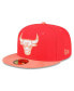 Фото #2 товара Men's Red, Peach Chicago Bulls Tonal 59FIFTY Fitted Hat