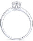 ფოტო #4 პროდუქტის Diamond Halo Cluster Ring (1/3 ct. t.w.) in Sterling Silver