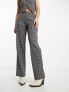 Фото #4 товара Only wide leg tailored trouser co-ord in grey pinstripe