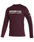 Фото #3 товара Men's Maroon Mississippi State Bulldogs Sideline Locker Strikethrough Creator AEROREADY Long Sleeve T-shirt