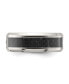 ფოტო #3 პროდუქტის Titanium Black Carbon Fiber Inlay and CZ Wedding Band Ring