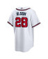 ფოტო #5 პროდუქტის Men's Matt Olson White Atlanta Braves Home Replica Player Jersey